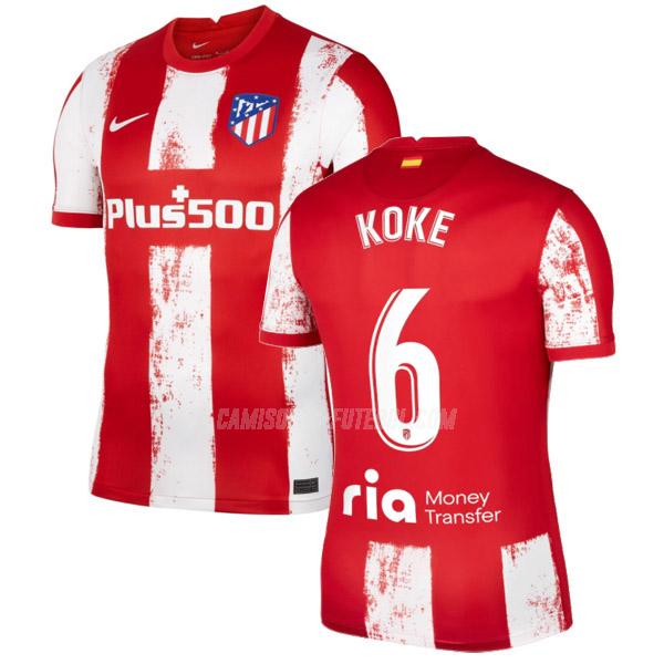 nike camisola atlético de madrid koke equipamento principal 2021-22