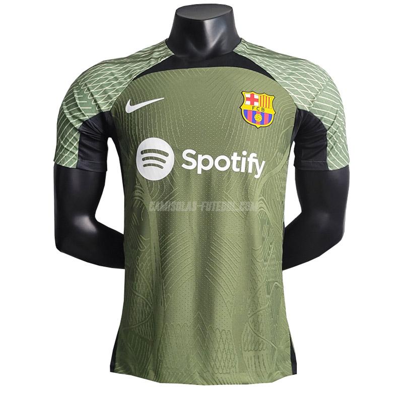 nike camisola barcelona edição player verde 2023-24