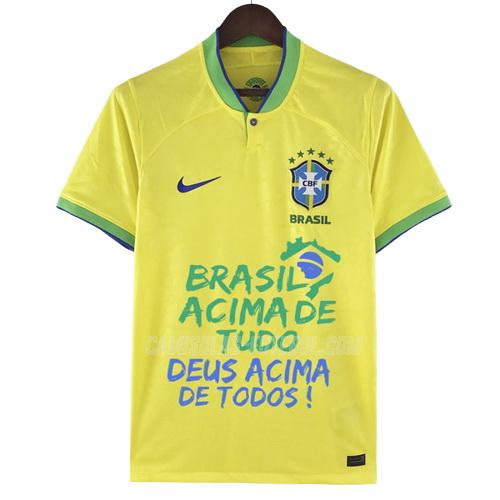 nike camisola brasil bolsonaro slogan equipamento principal 2022