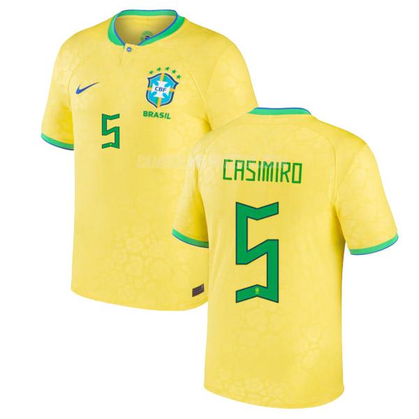 nike camisola brasil casimiro copa do mundo equipamento principal 2022