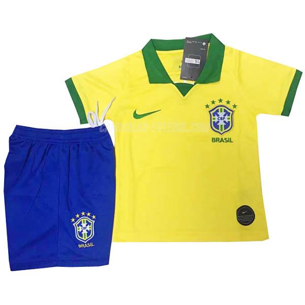 nike camisola brasil crianças equipamento principal 2019-2020