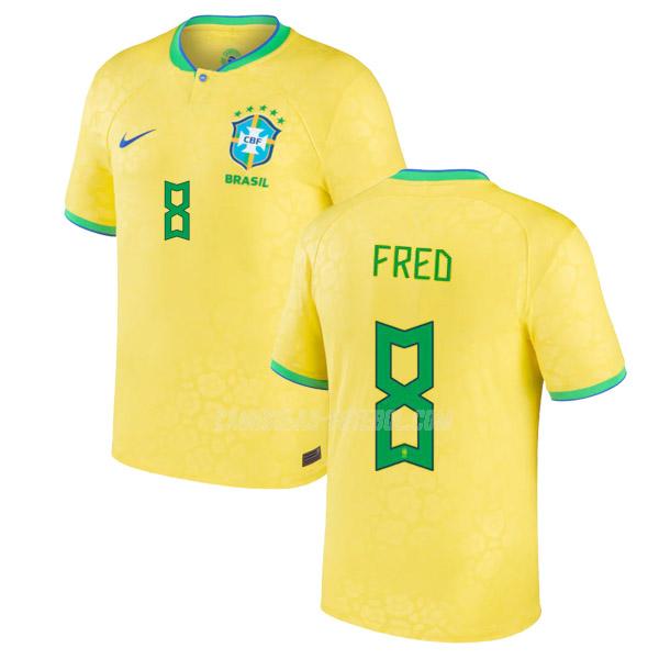 nike camisola brasil fred copa do mundo equipamento principal 2022