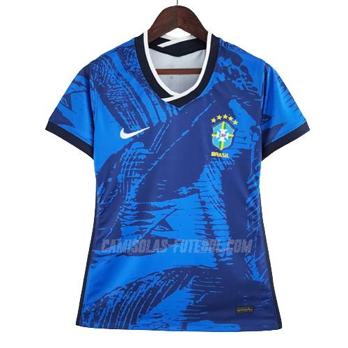 nike camisola brasil mulher azul bx3 2022