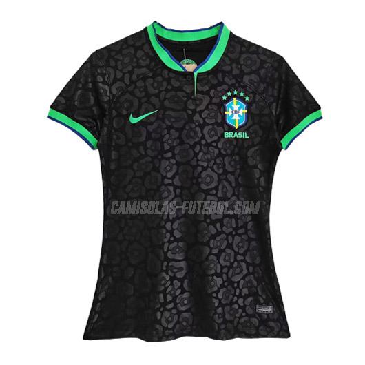 nike camisola brasil mulher copa do mundo preto 2022