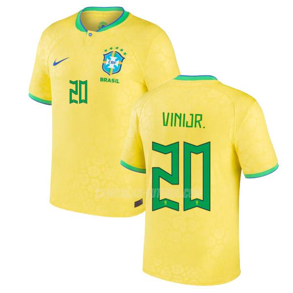 nike camisola brasil vinicius jr copa do mundo equipamento principal 2022