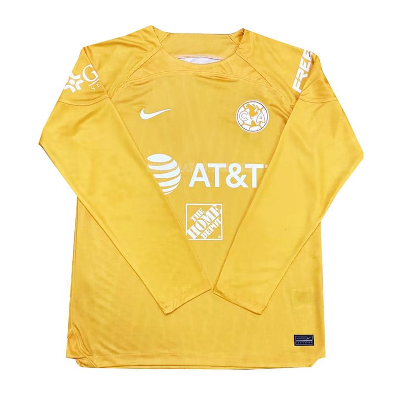 nike camisola club america guarda-redes manga comprida amarelo 2022-23