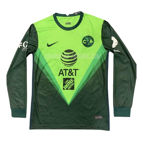 nike camisola club america manga comprida verde 2020-21