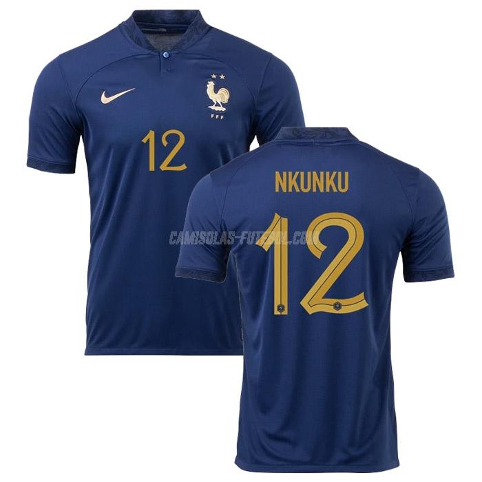 nike camisola frança nkunku copa do mundo equipamento principal 2022