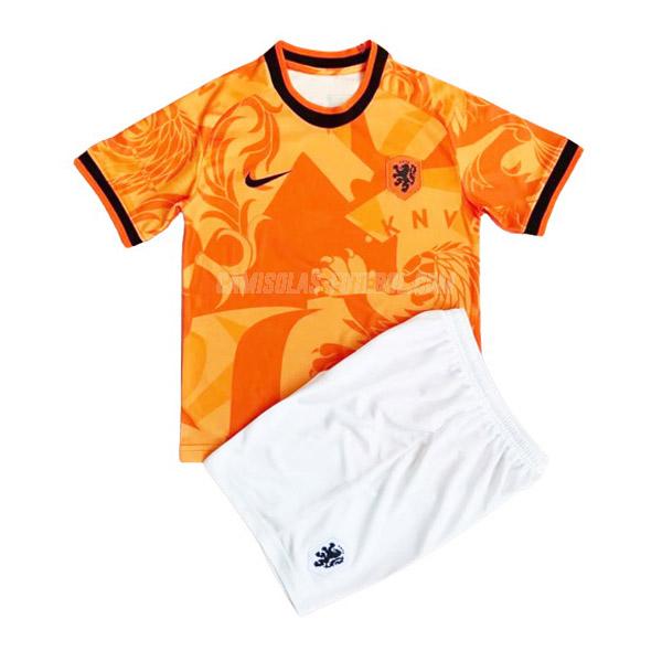 nike camisola holanda conceito crianças arancia 2022-23