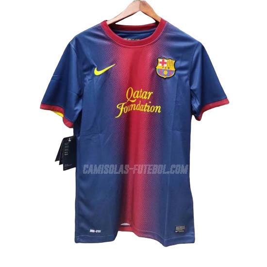 nike camisola retrô barcelona equipamento principal 2012-13