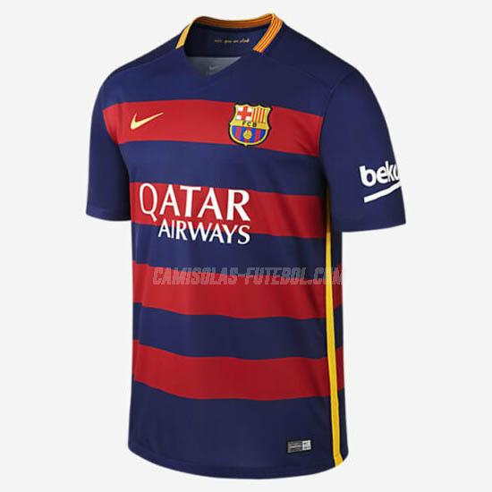 nike camisola retrô barcelona equipamento principal 2015-16