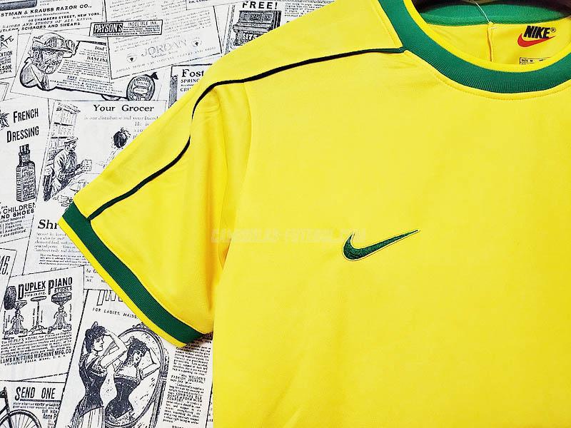 nike camisola retrô brasil equipamento principal 1998 