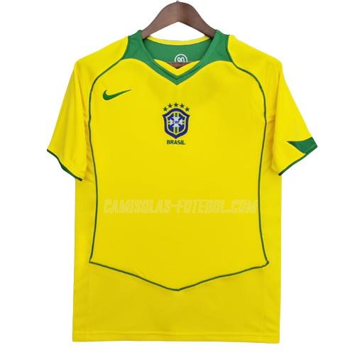 nike camisola retrô brasil equipamento principal 2004