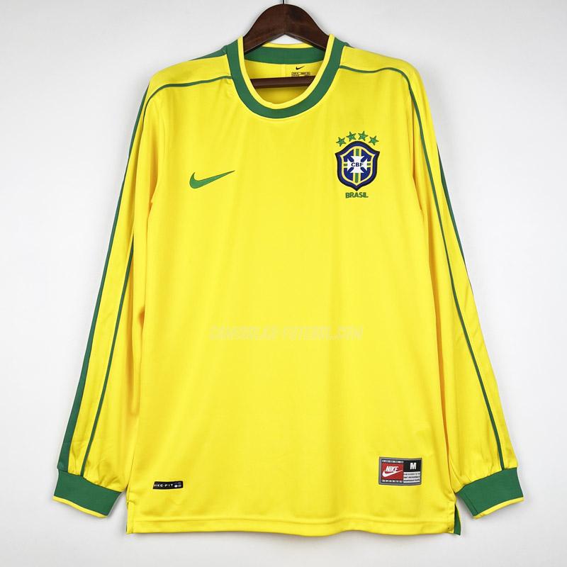 nike camisola retrô brasil manga comprida equipamento principal 1988 