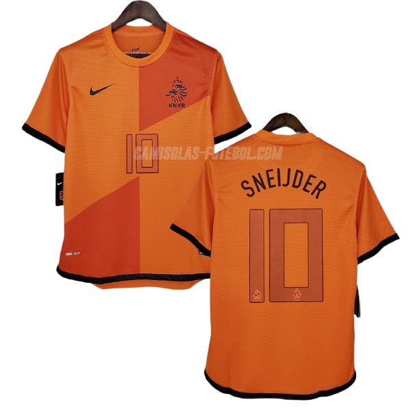 nike camisola retrô holanda sneijder equipamento principal 2012