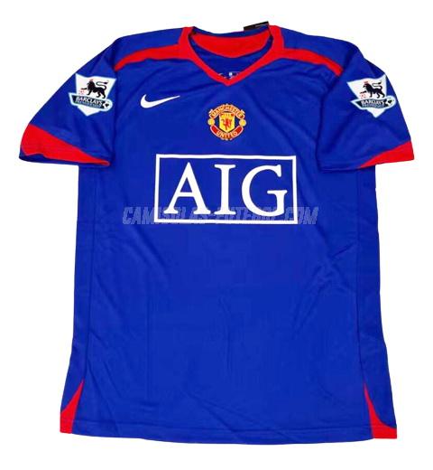 nike camisola retrô manchester united equipamento alternativo 2006-2007