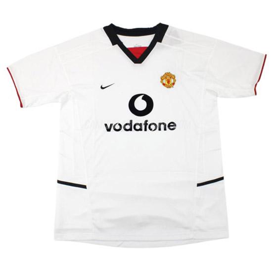 nike camisola retrô manchester united equipamento suplente 2002-2003