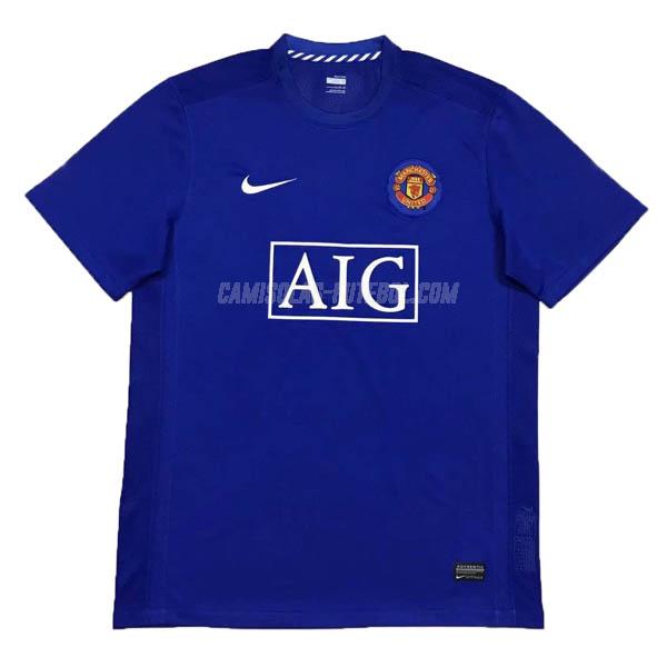 nike camisola retrô manchester united equipamento suplente 2007-2008