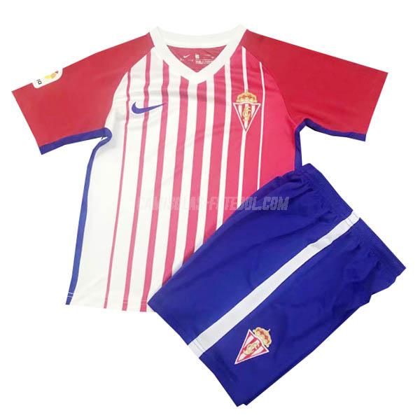 nike camisola sporting de gijón crianças equipamento principal 2019-2020