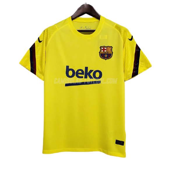 nike camisola training barcelona amarelo 2020-21