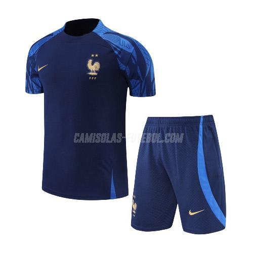 nike camisola training frança terno azul fg1 2022