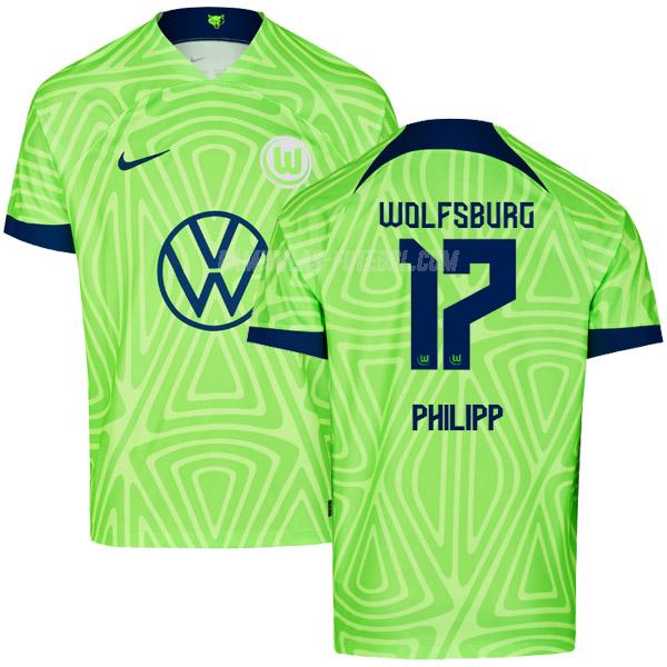 nike camisola wolfsburg philipp equipamento principal 2022-23