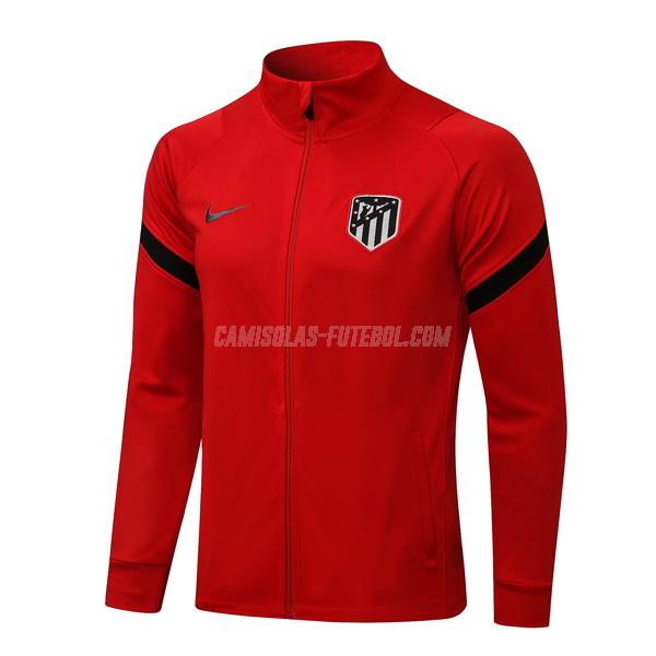 nike casaco atlético de madrid top vermelho 2021-22