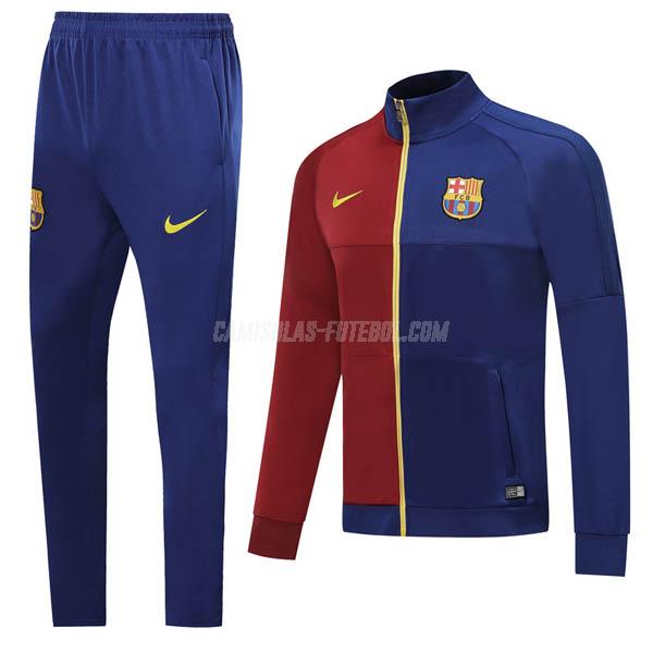 nike casaco barcelona azul vermelho 2019-2020