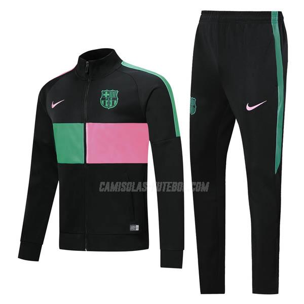 nike casaco barcelona rosa verde 2019-2020