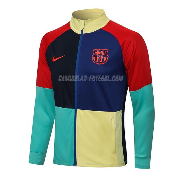 nike casaco barcelona top multicolorido 2021-22