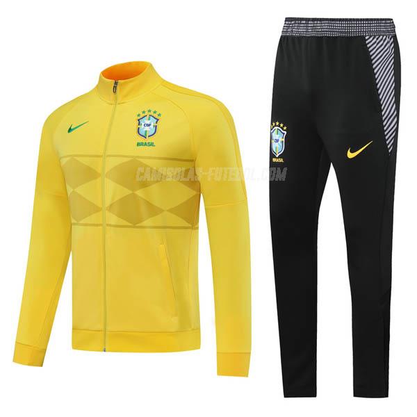 nike casaco brasil amarelo 2020-21