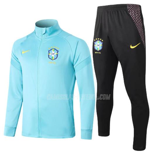 nike casaco brasil azul claro 2020-21