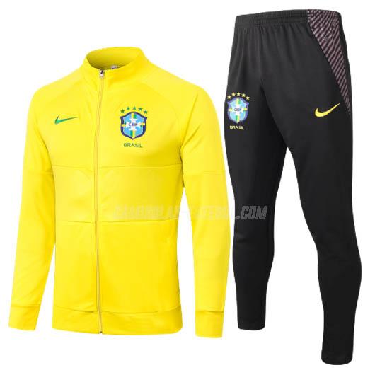 nike casaco brasil i amarelo 2020-21