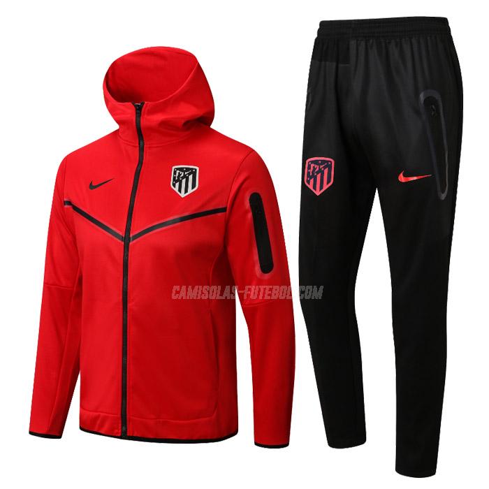 nike casaco com carapuço atlético de madrid 22125a1 vermelho 2022-23