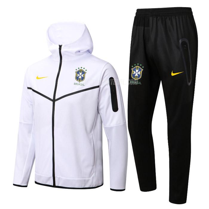 nike casaco com carapuço brasil 22125a1 branco 2022-23