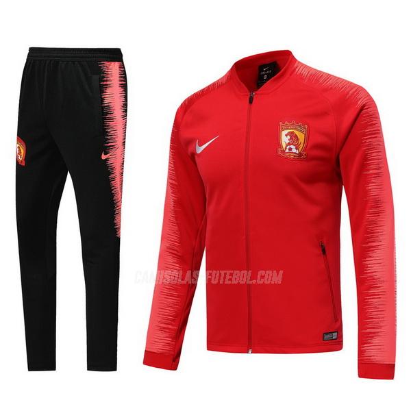 nike casaco guangzhou evergrande vermelho 2019-2020