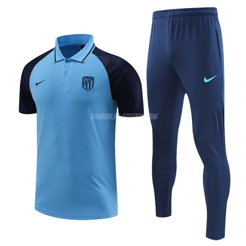 nike pólo e calças atlético de madrid 2317a1 azul 2023