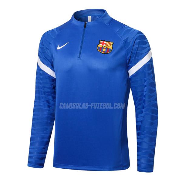 nike sweatshirt barcelona top azul 2021-22