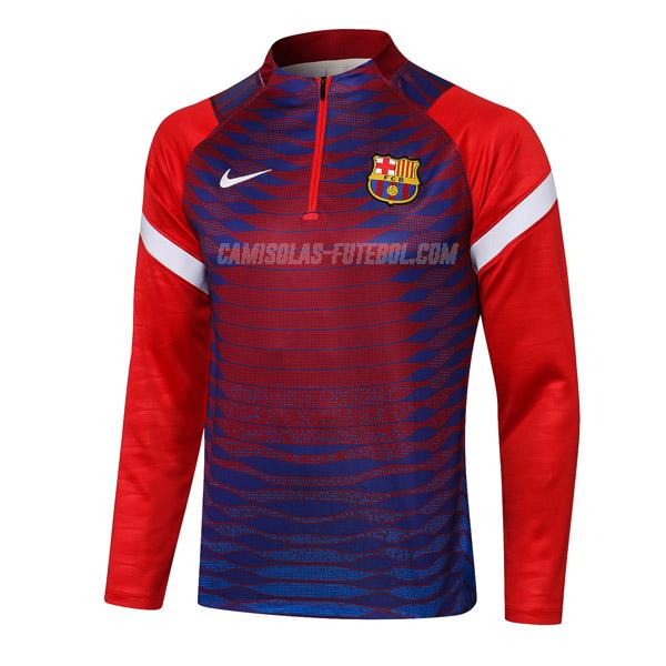 nike sweatshirt barcelona top vermelho 2021-22
