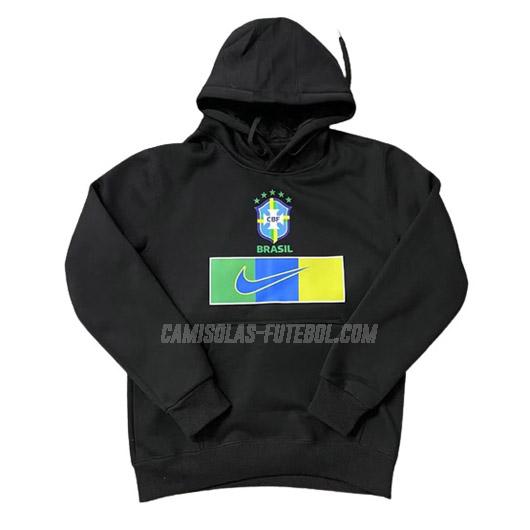 nike sweatshirt com carapuço brasil 221025a1 preto 2022-23