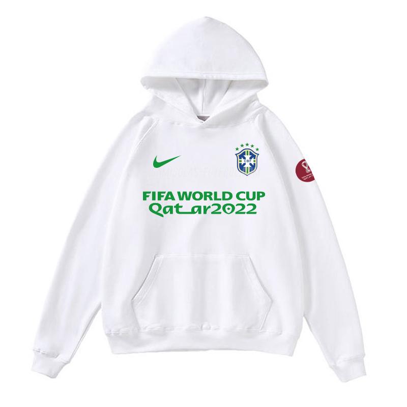 nike sweatshirt com carapuço brasil copa do mundo 221125a1 branco 2022