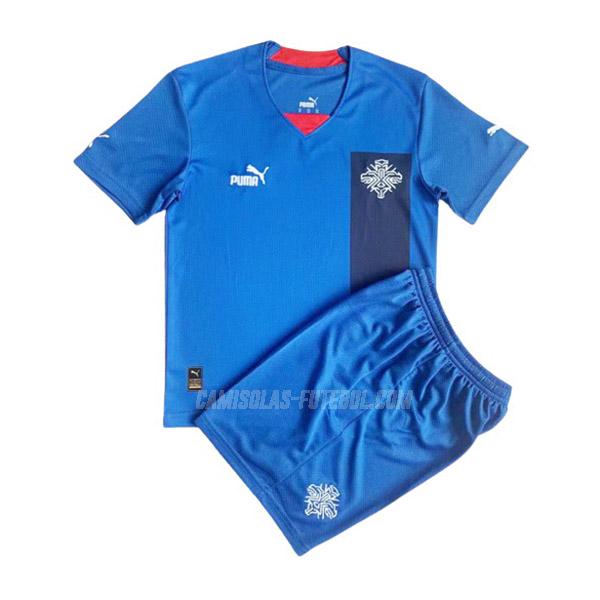 puma camisola islândia crianças equipamento principal 2022-23