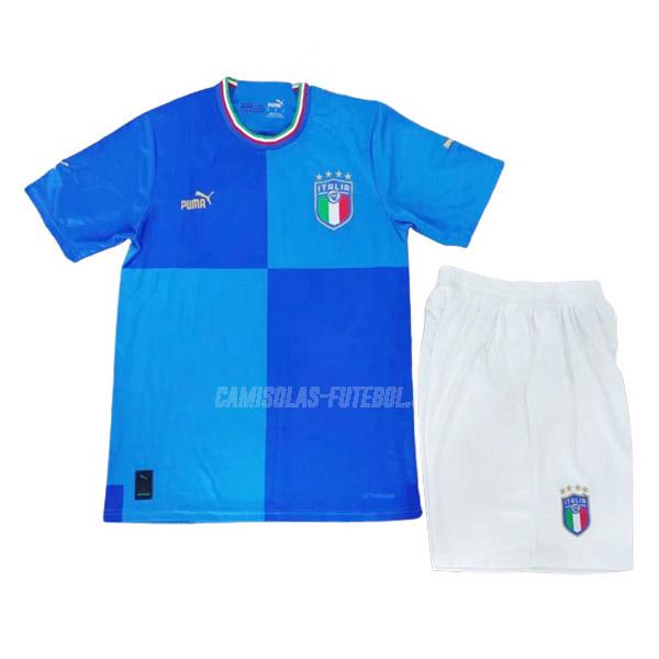 puma camisola itália crianças equipamento principal copa do mundo de 2022