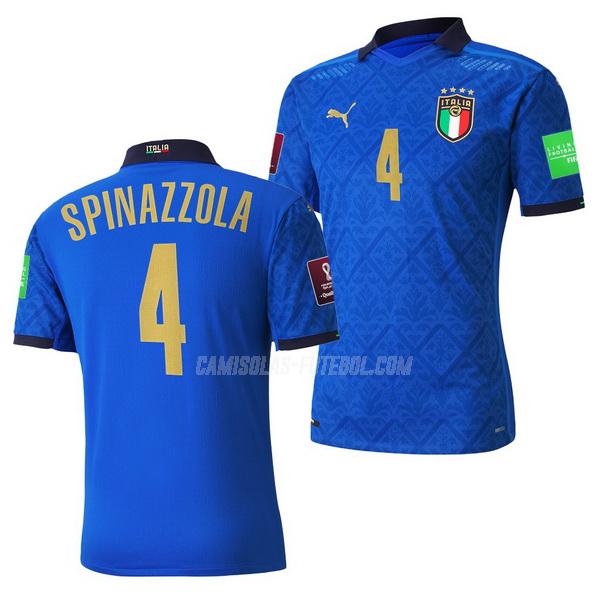 puma camisola itália spinazzola equipamento principal 2021-22