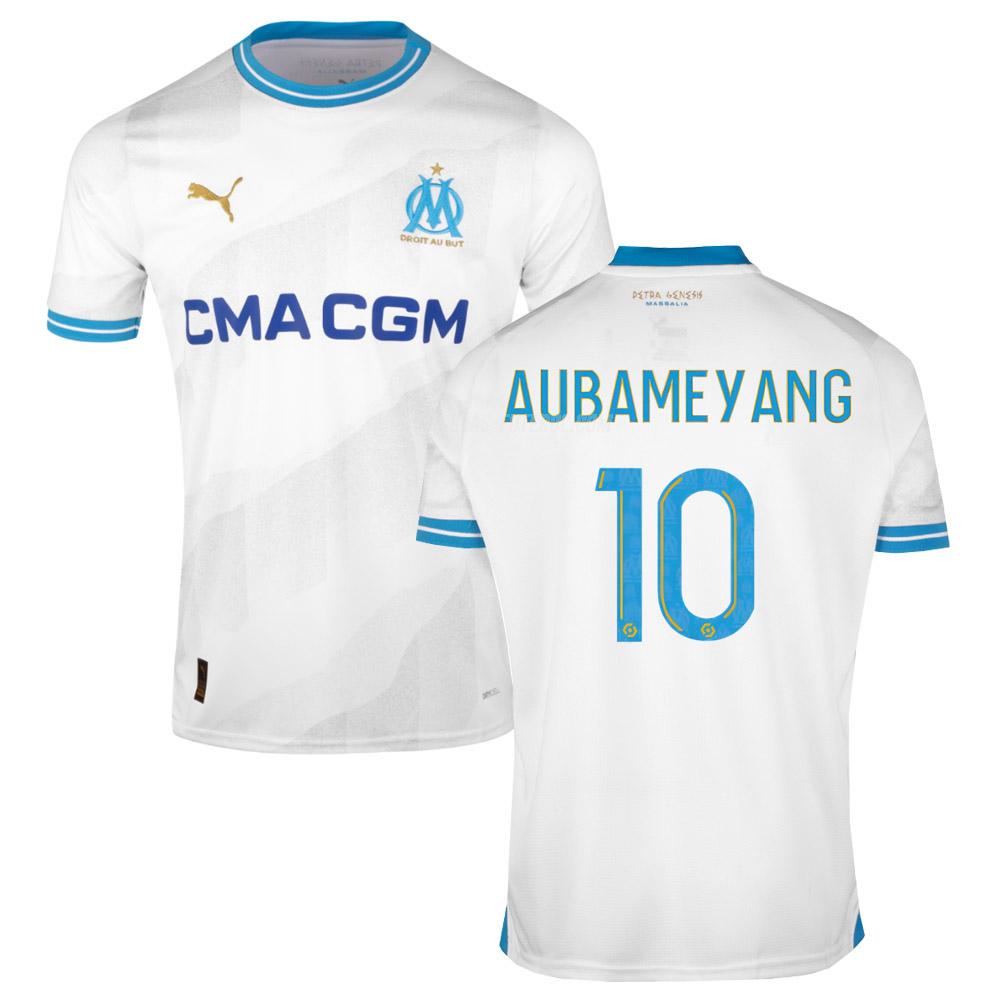 puma camisola olympique de marsella aubameyang equipamento principal 2023-24