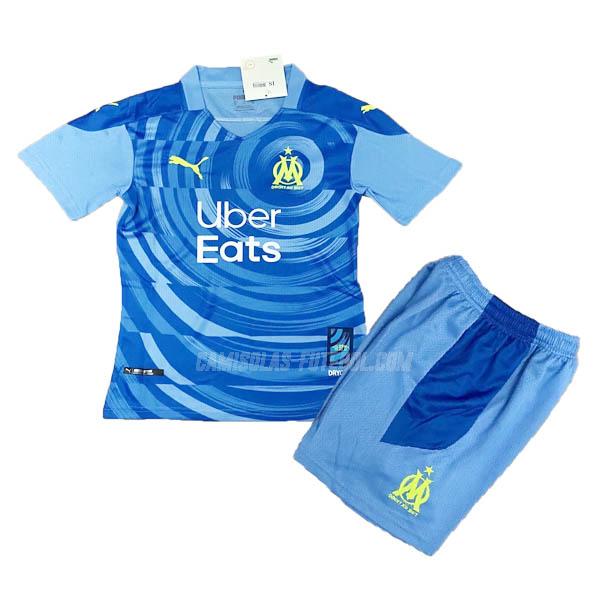 puma camisola olympique de marsella crianças equipamento alternativo 2020-21