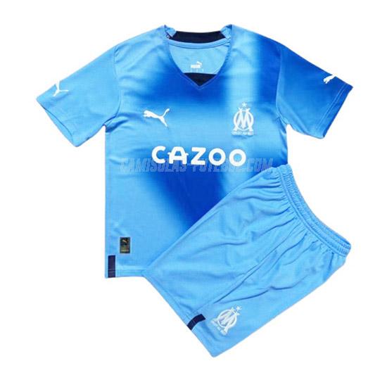 puma camisola olympique de marsella crianças equipamento alternativo 2022-23