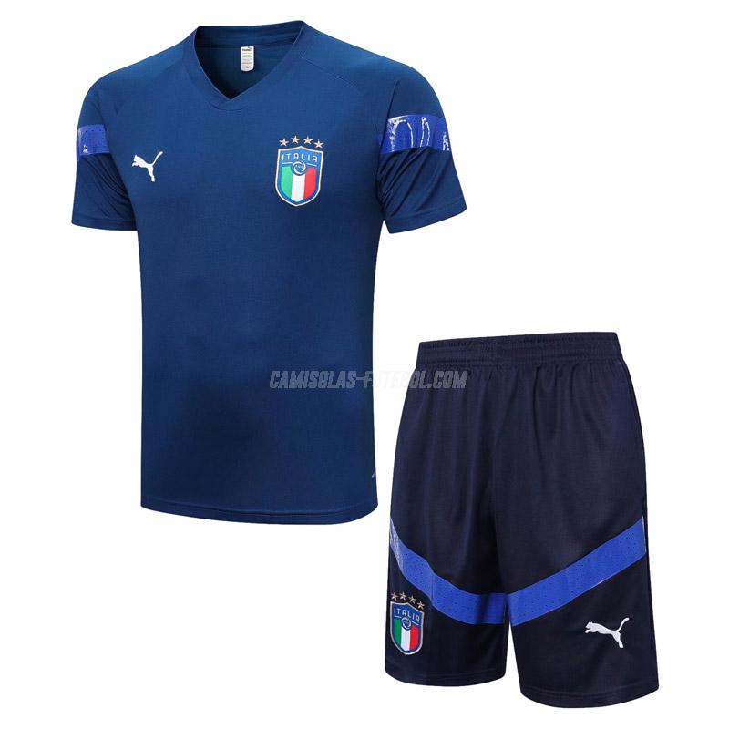 puma camisola training e calças itália 2317a1 azul marinho 2022