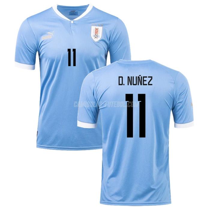 puma camisola uruguai d. nunez copa do mundo equipamento principal 2022