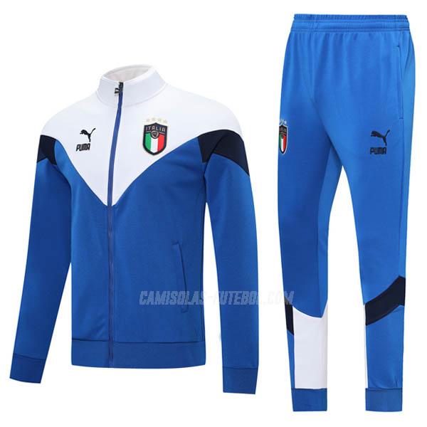 puma casaco itália branco azulado 2020-21